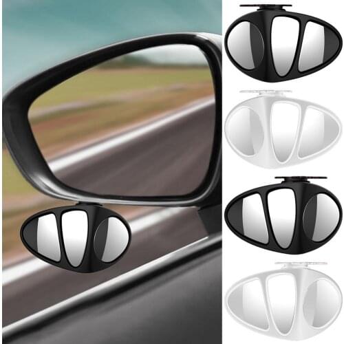 Car Blind Spot Mirror Wide Angle Mirror 360 Rotation Adjustable Convex Mirror for Safety Parking Car Rear View mirror