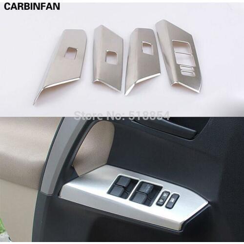 Car Styling Window Switch Cover For Toyota RAV4 RAV 4 Window Button Panel Cover Sticker For RAV4 2013 - 2015 2016 Car Sticker