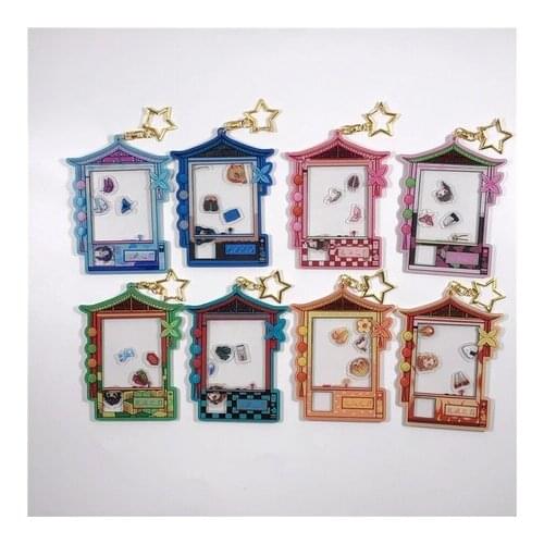 Anime Demon Slayer Kimetsu No Yaiba Agatsuma Zenitsu Nezuko Rengoku Kyoujurou Pendant Keyring Toy Cute Keychain Shake Fighter