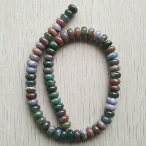 2017 Fashion good quality natural India onyx abacus charms 6x10mm beads For DIY jewelry making 65pcs/lot wholesale free