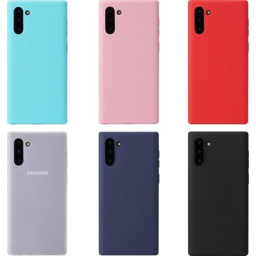 Candy color silicone phone case on for samsung galaxy s20 s10 plus s9 s8 plus s7 s6 edge note 10 plus soft tpu back cover coque