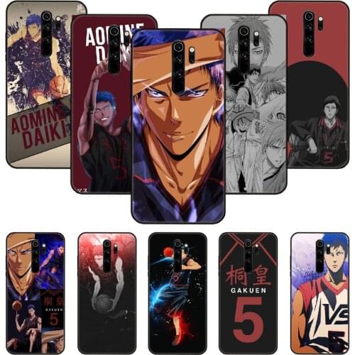 Phone Case For Xiaomi Redmi Note 8 8T 7 7A 9 9S 8A 4 5 Pro Black Cover Prime Tpu Waterproof Kuroko No Basket Anime Aomine Daiki