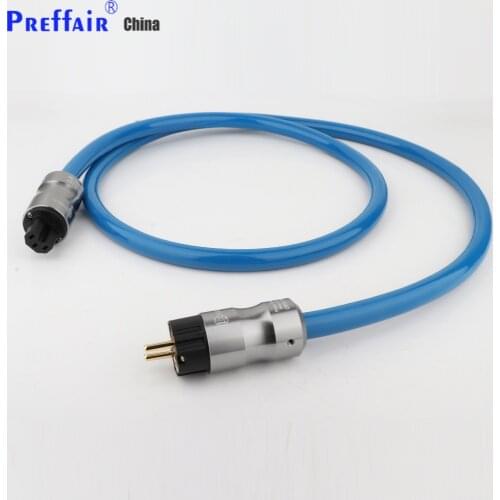 D511ZS OCC Silver Plated EMC Shield AC Power Cord Silver Plated US Power Cord Cable HIFI EU version schuko power cable