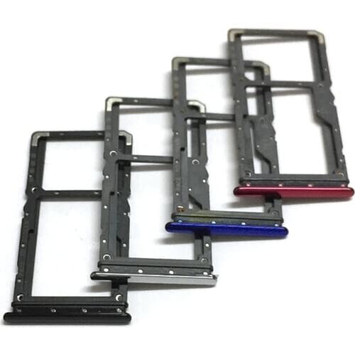 50PCS Sim Tray Holder For Xiaomi Redmi Note7 Note 7 SIM Card Tray Slot Holder Adapter Socket Repair Parts