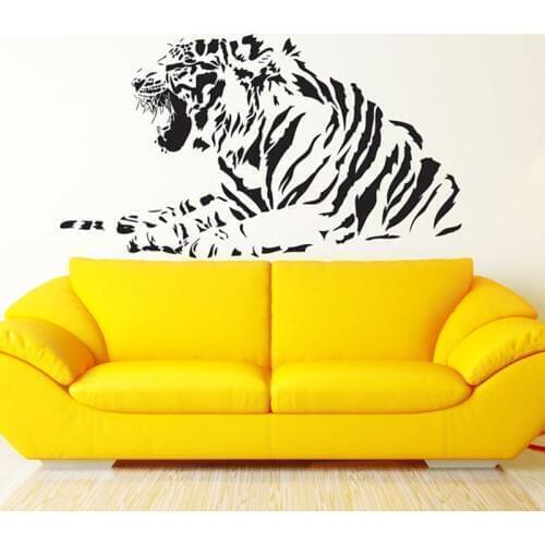 Tiger Jungle Animal Predator Wall Decal Sticker Decor Vinyl Wallart Mural