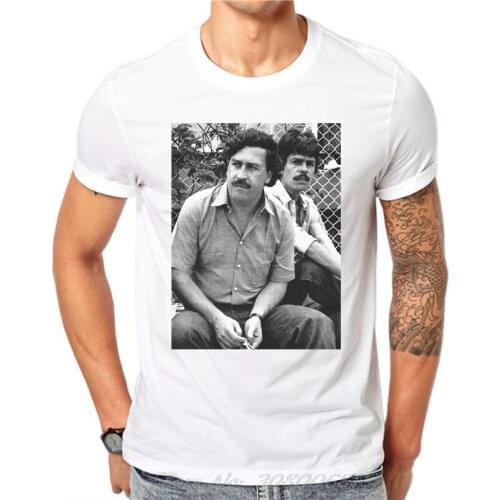 Pablo Escobar T Shirt New Arrive Summer Colombian Drug Weed Mafia Scareface Luciano Money Capon T-Shirt Tees
