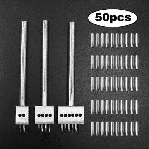 DIY leather Round Stitching Punch Tools Leather Hole Punches 4/5/6/8mm Spacing Leather Punching Tool Hole Cutter 2/4/6/Hole