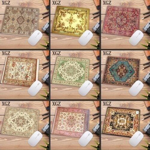 XGZ Big Promotion Fashion Cheapest Persian Carpet Rubber Non-slip Laptop Gaming Keyboard Mouse Pad for CS GO Dota LOL 22X18CM