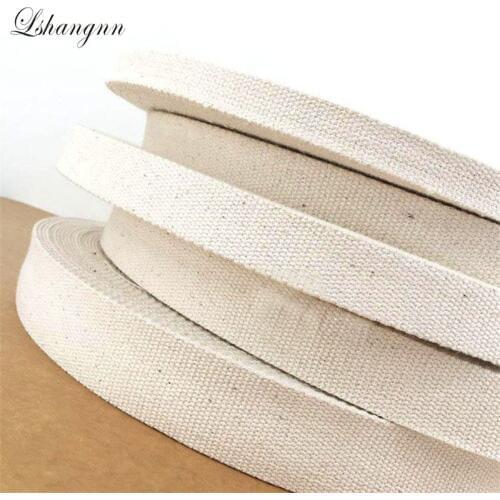 Lshangnn 15mm/20mm/25mm/30mm/38mm 10 meter Canvas Ribbon Belt bBag Webbing/Label Ribbon/Bias Binding Tape Diy Craft Projects