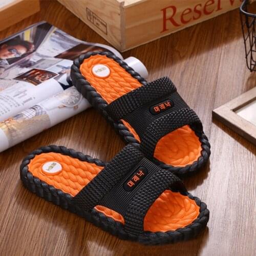 Summer Mens Slippers Soft Sole Flip Flops Flat Slides Footwear for Women Lightweight Sliders Non-slip Bathroom Sandals Shoes