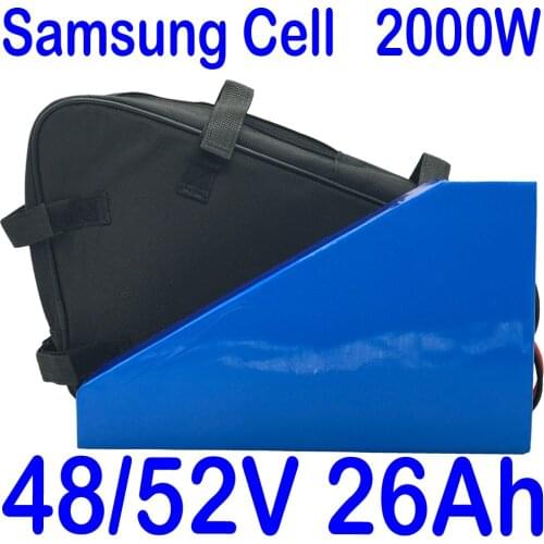 48V 52V Lithium Battery 48V 52V 20AH 21AH 22AH 25AH 26AH Electric Bike Battery 48V 52V 1000W 1500W 2000W li-ion Ebike Battery