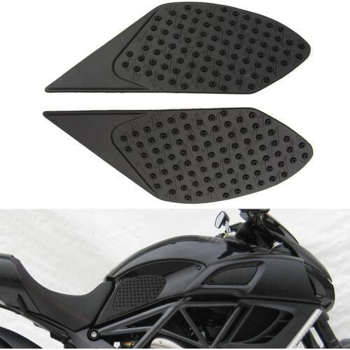 Motorcycle Rubber Oil Gas Fuel Tank Sticker Autobike Decal Cover Protector TankPad For Ducati Diavel 2012 2013 2014 2015 2016