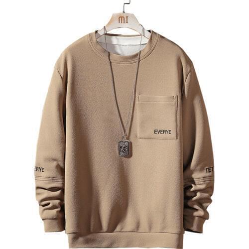 EL BARCO Autumn Pocket Men Sweatshirt High Quality Harajuku Black Casual Male Hoodie Coats Soft Hip Hop White Grey Pullover Tops