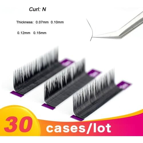 NAGARAKU 30 cases/lot N curl M curl faux mink individual lashes makeup false lashes magnetic eyelashes eyelash extension cilios