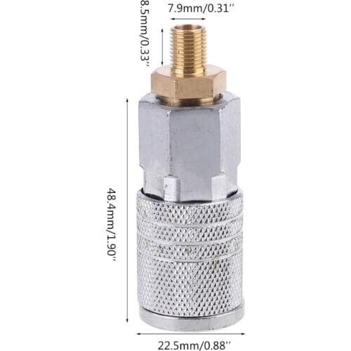 Tire Air Chuck Car Air Pump Thread Nozzle Adapter Compressor Accessory Twist-on