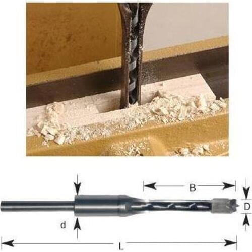 Hollow Square Hole Saw Mortiser Chisel Auger Drill Bit Woodworking Tool Speed up the Construction Speed