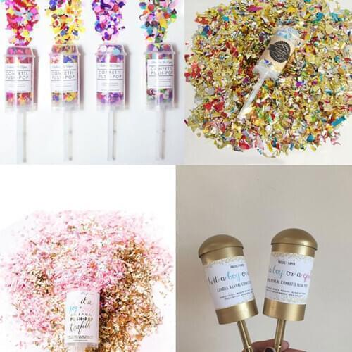 Mixed Colors Metallic Rose Gold Mini Round Confetti Dots Filling Balloons Baby Shower Wedding Engagement Decorations