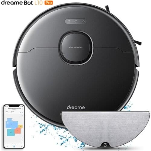 Dreame Bot L10 Pro Robot Vacuum Cleaner 4000Pa Poweful Suction 150mins Auto Charge Electric Water Tank 5200mAh