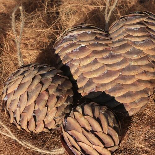 Christmas Craft Pinecones Handmade Decorations for Home Heart Balls Pendant Decorative Natal New Year Ornaments