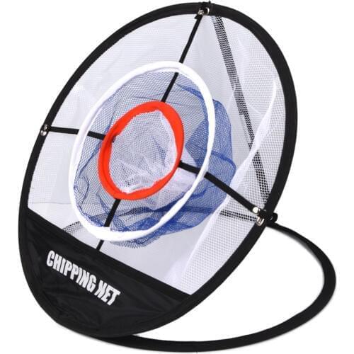 Golf Pop UP Indoor Outdoor Chipping Cages Mats Pitching Practice Net Golf Training Aids Tool