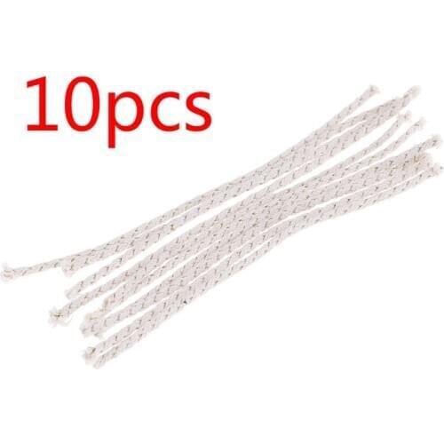 10pcs Copper Wire Lighter Cotton Core Wick Kerosene Oil Lighter Accessories Replacement for Petrol Lighter Fire Starter Bulk