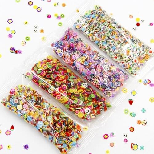 1000Pcs Fruit Flower 13 Type Polymer Clay Crafts DIY Scrapbooking For Nail Stickers Art Decoration Diy Accessories
