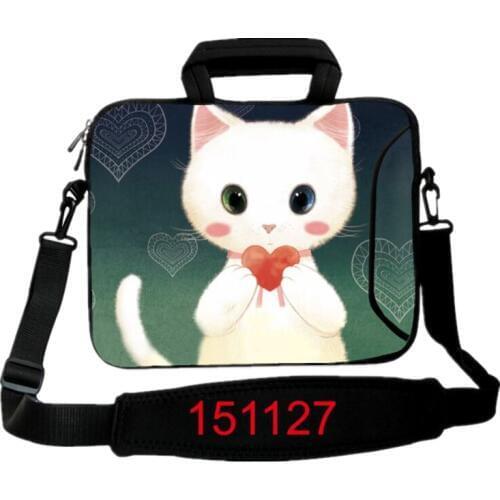 13.3 15.6 17.3 Cute Cat Laptop Computer Shoulder School Bag Notebook Case 10 11.6 13 14.4 17 for Macbook Air Pro Dell Acer Asus