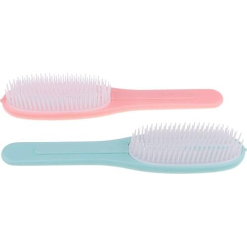 2 Pieces Hair Brush Straight Curl Hairbrushes Travel Comb Permed Natural Hair Detangling Comb
