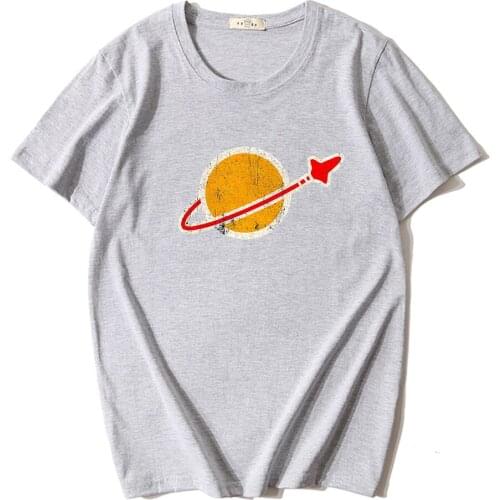 2021 summer new aircraft print short sleeve T-shirt men 100% cotton fashion tops tees plus size Mens clothing