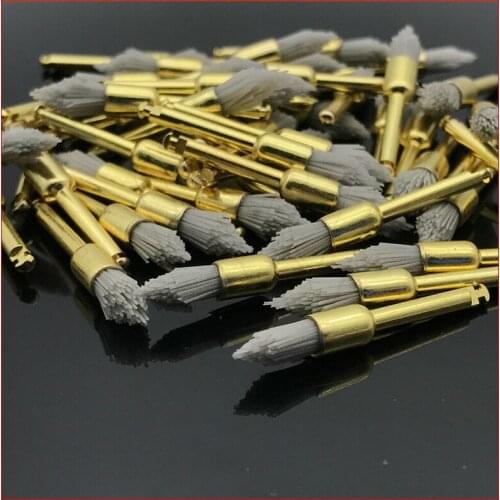 50pcs RA Contra Angle Dental Alumina Polishing Polisher Brushes Latch Type