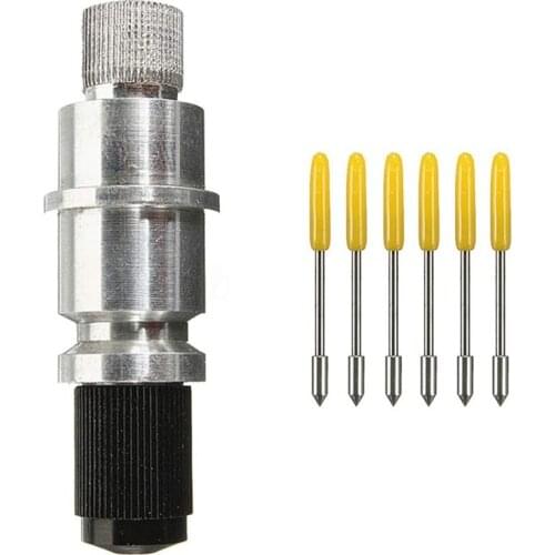 BMBY-15PCS 30 Degree Graphtec CB09U CB09 Blades Vinyl Plotter Cutter + 1PCS Blade Holder Housing