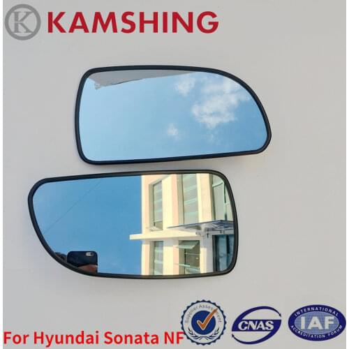 CAPQX 1pcs For Hyundai NF Sonata Outside Rear View Rearview Mirror Glass Side Mirror Reversing White Lens With Heating or not