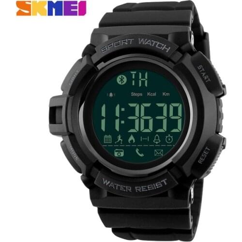 SKMEI Smart Men Sport Watch Bluetooth Calorie Pedometer Fashion Mens Watches Man 50M Waterproof Digital Clock relogio masculino