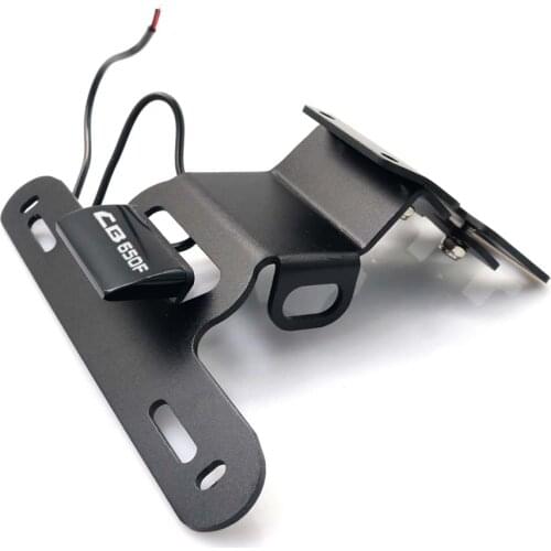 For HONDA CB650F CBR650F14-18 17 16 650F License Plate Holder Motorcycle Tail Tidy Fender Eliminator Frame LED Light
