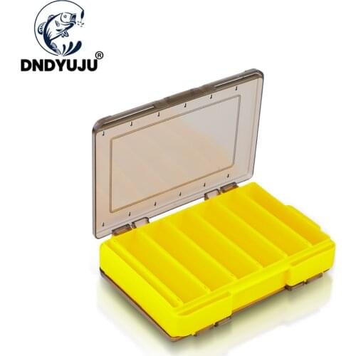 DNDYUJU 12 Compartments Double Sided Fishing Lure Boxes Bait Storage Case Storage Trays Hooks Waterproof Fishing Accessory