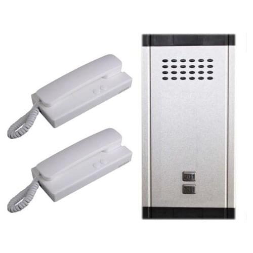 Home Intercom Audio Doorbell System New Item Direct Press Key Audio Door Phone 2-wired audio intercom system for 2 apartments