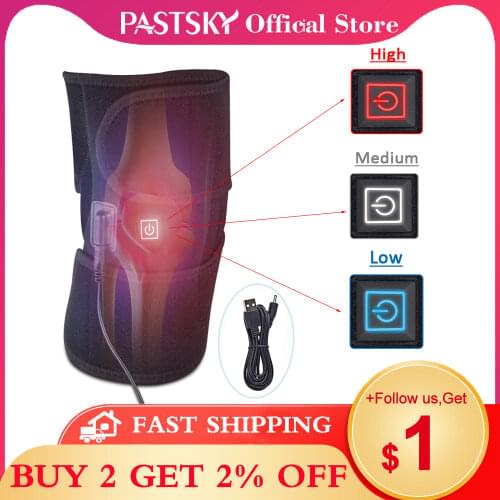 Infrared Heated Knee Brace Support Arthritis Wrap Pain Relief Massager Injury Cramps Recovery Hot Therapy Rehabilitation