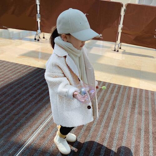 Girl Jacket Kids autumn winter Clothes Children long Jacket for Baby Girls Outerwear Coat 2020 toddlers 90~130 fashion solid