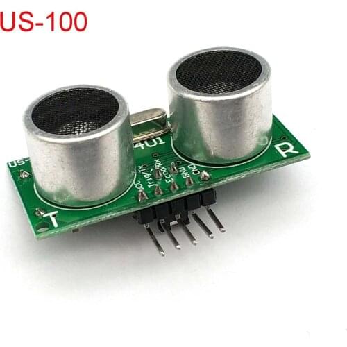 US-100 Ultrasonic Sensor Module DC 2.4V - 5V With Temperature Compensation Range Distance 450cm For Uno