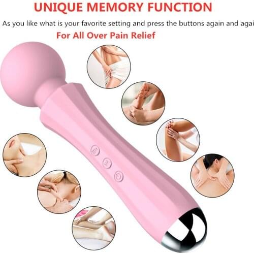 Powerful Clit Vibrator For Woman Big AV Magic Wand Personal Body Massage Clitoral Stimulator Big Head Vibrator Erotic Sex Toys