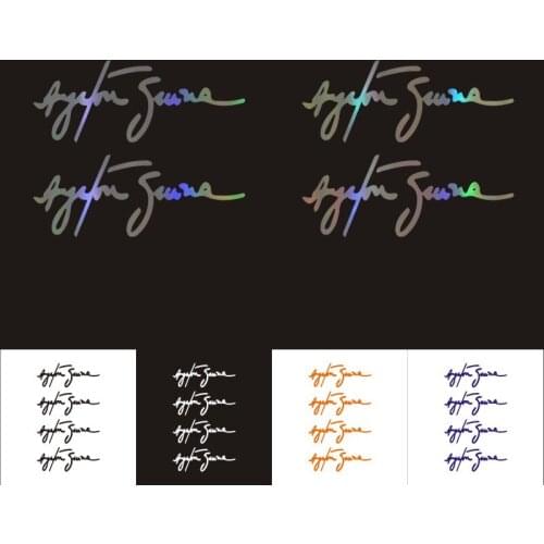 Car Stickers Ayrton Senna Signature Car Motorcycles Decoration Waterproof Custom Sticker 10.7x4.2cm