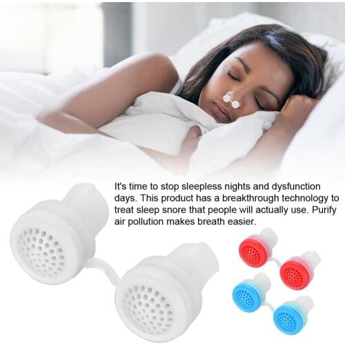 Anti-snore Nose Purifier Snoring Aid Stopper Device Nose Vents Air Filter Nasal Congestion Respirator Sleeping Blocker Stopper