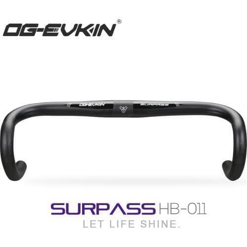OG-EVKIN HB011 Carbon Handlebar Road Bicycle UD Matt Bike Handle Bar Bicycle Bent Bar 38 40 42 44cm HandleBar 31.8mm Bike Parts