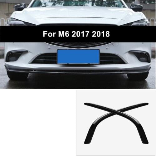 Front Fog Light Panel Cover Trim Eyebrow Protection For Mazda Atenza M6 2017 2018