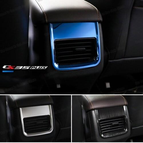 Lsrtw2017 for Changan Cs35 Plus Car Armrest Vent Frame Trims Interior Accessories Stainless Steel 2018 2019 2020 2021 cs35plus