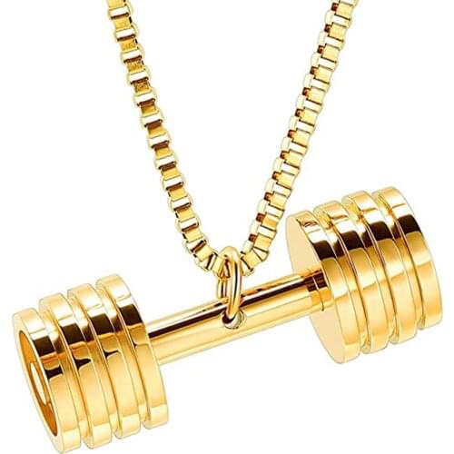 Dumbbell Cremation Jewelry Urn Necklace for Ashes Pendant Stainless Steel Ash Keepsake Memorial Jewelry