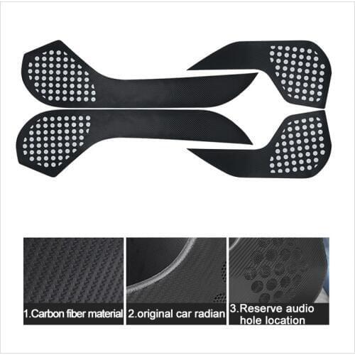 QHCP Carbon Fiber 4Pcs Car Door Side Anti-kick Sticker Protection For Subaru Forester Outback XV Legacy 2014 2015 2016 2017 2018