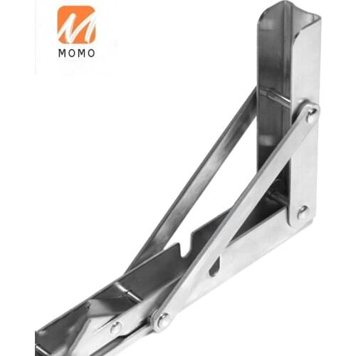 Triangle bracket folding bracket Wall shelf 304 stainless steel thickened 20-inch 201 stainless steel furniture bracket