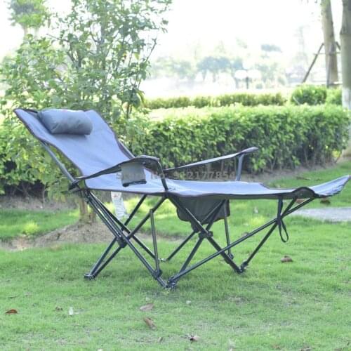 Outdoor Folding Chair, Reclining Chair, Nap Bed, Lunch Break Chair, Portable Leisure Back, Fishing Chair, Camping Beach Reclinin