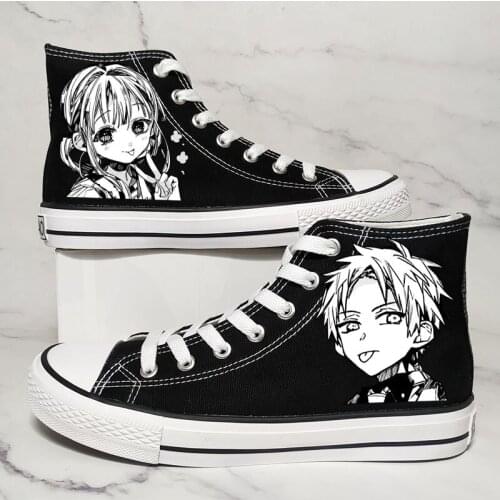 Unisex Anime Cos Toilet-bound Hanako-kun Yugi Amane Yahiro Nene Casual Canvas Shoes Sneakers Uniform High Flats Shoes